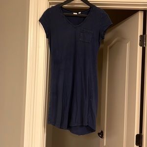 Gap, blue cotton t-shirt dress, size XS